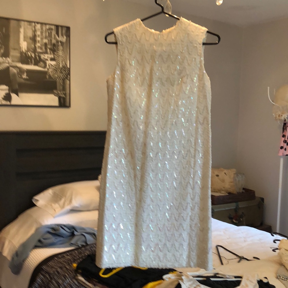 Vintage beaded dress lined